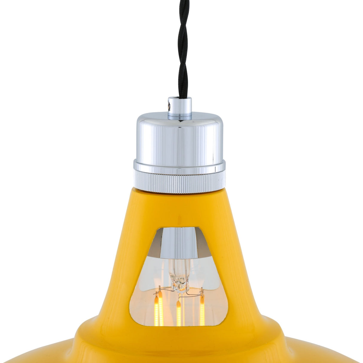 Vienna Industrial Chrome & Black Pendant Light