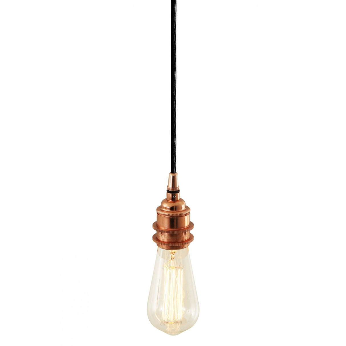 Dili Round Vintage Brass Suspended Pendant Light