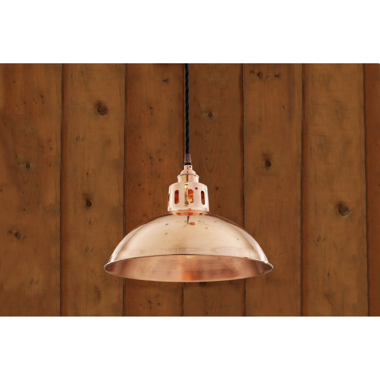 Berlin Vintage Pendant Light in Polished Copper Finish
