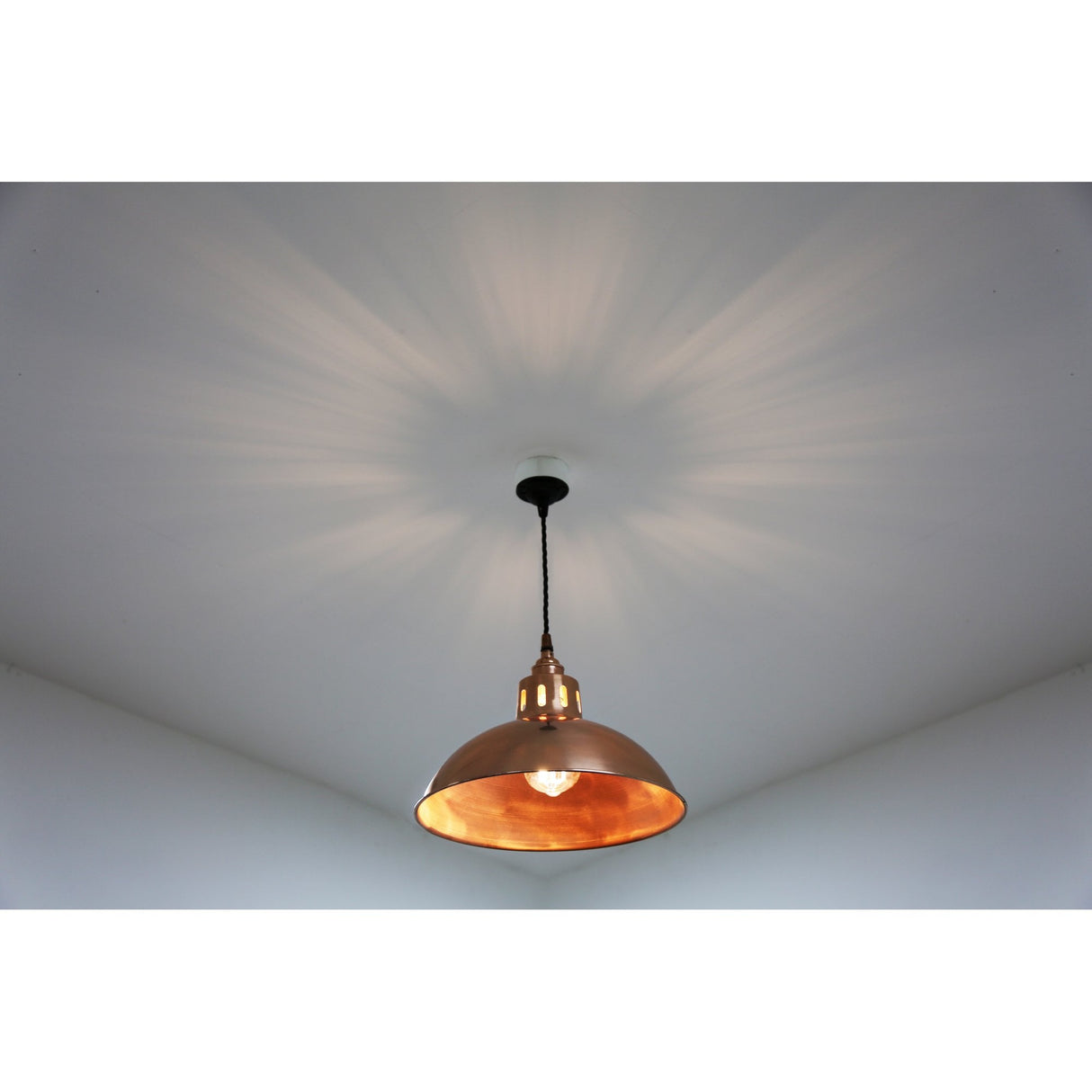 Berlin Vintage Pendant Light in Polished Copper Finish