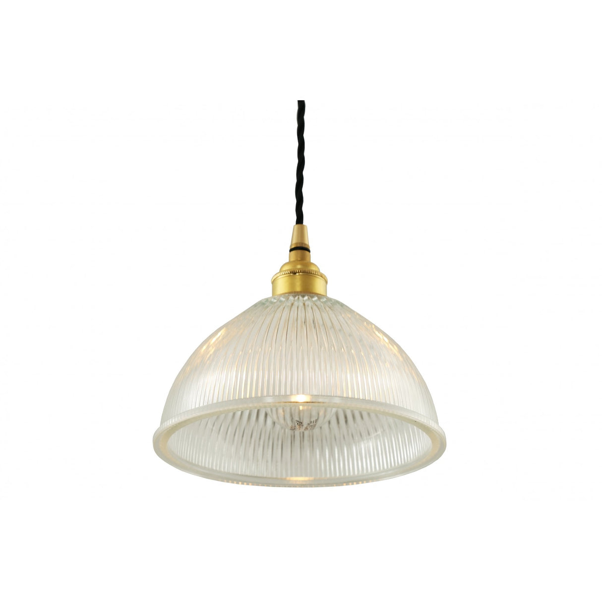 Vintage-Industrial Glass Oval Bowl Shade Pendant Light