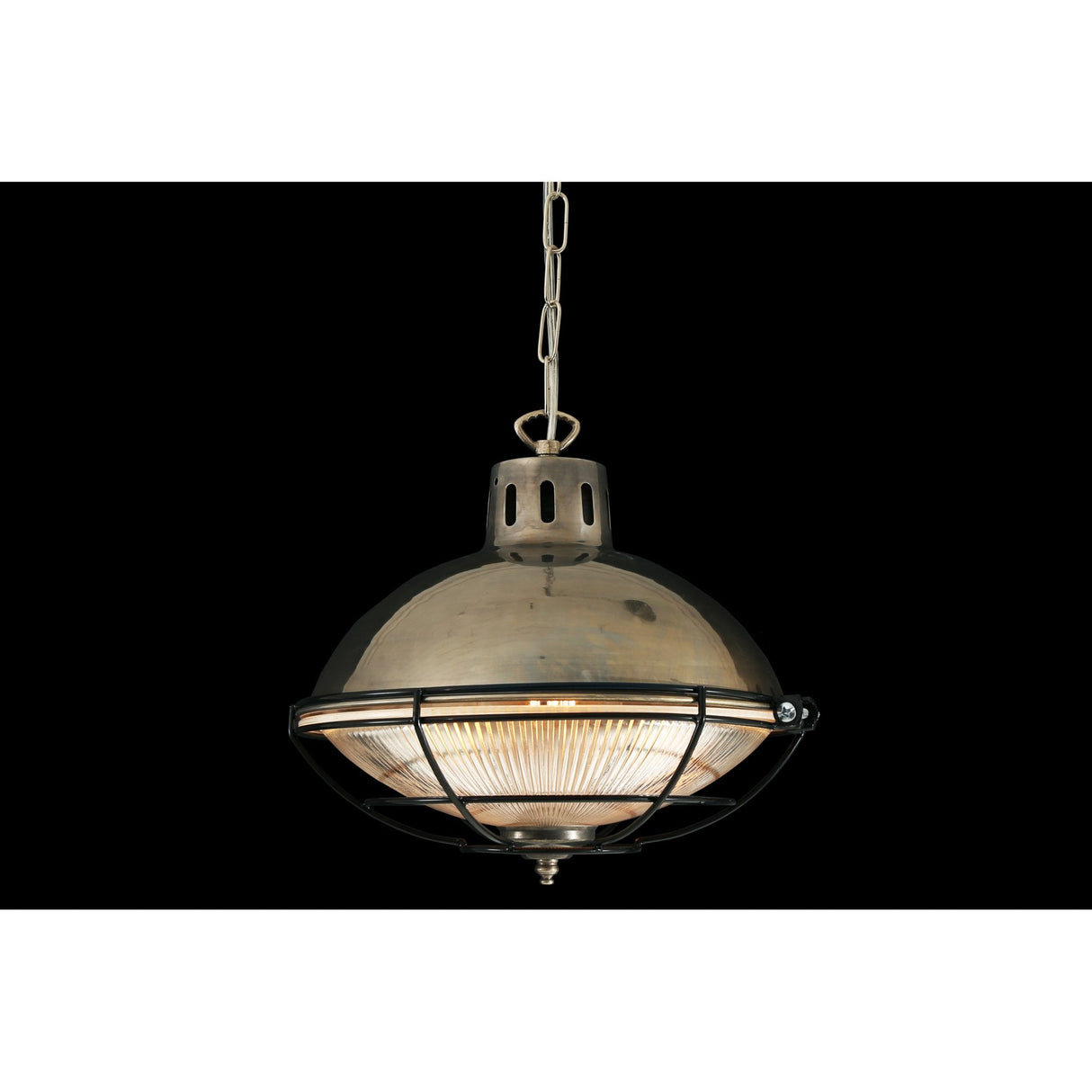 Vintage Marlow Cage Pendant Lamp in Antique Brass & Bronze Finish
