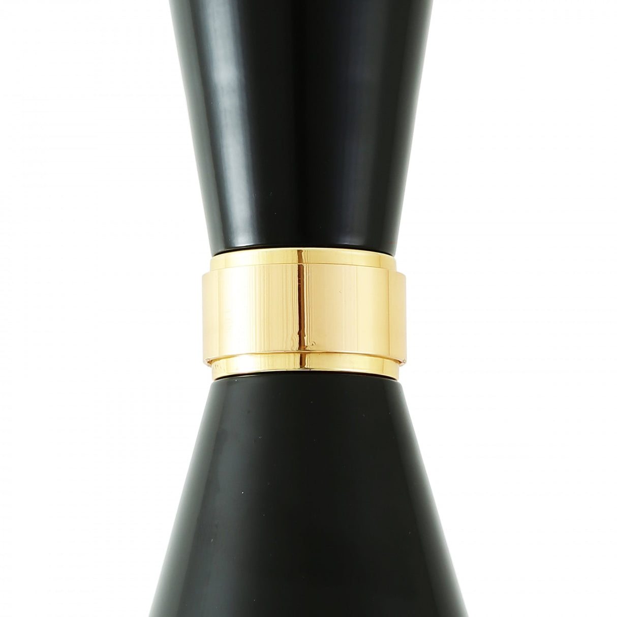 Cairo Polished Brass & Matte Black Contemporary Pendant Light