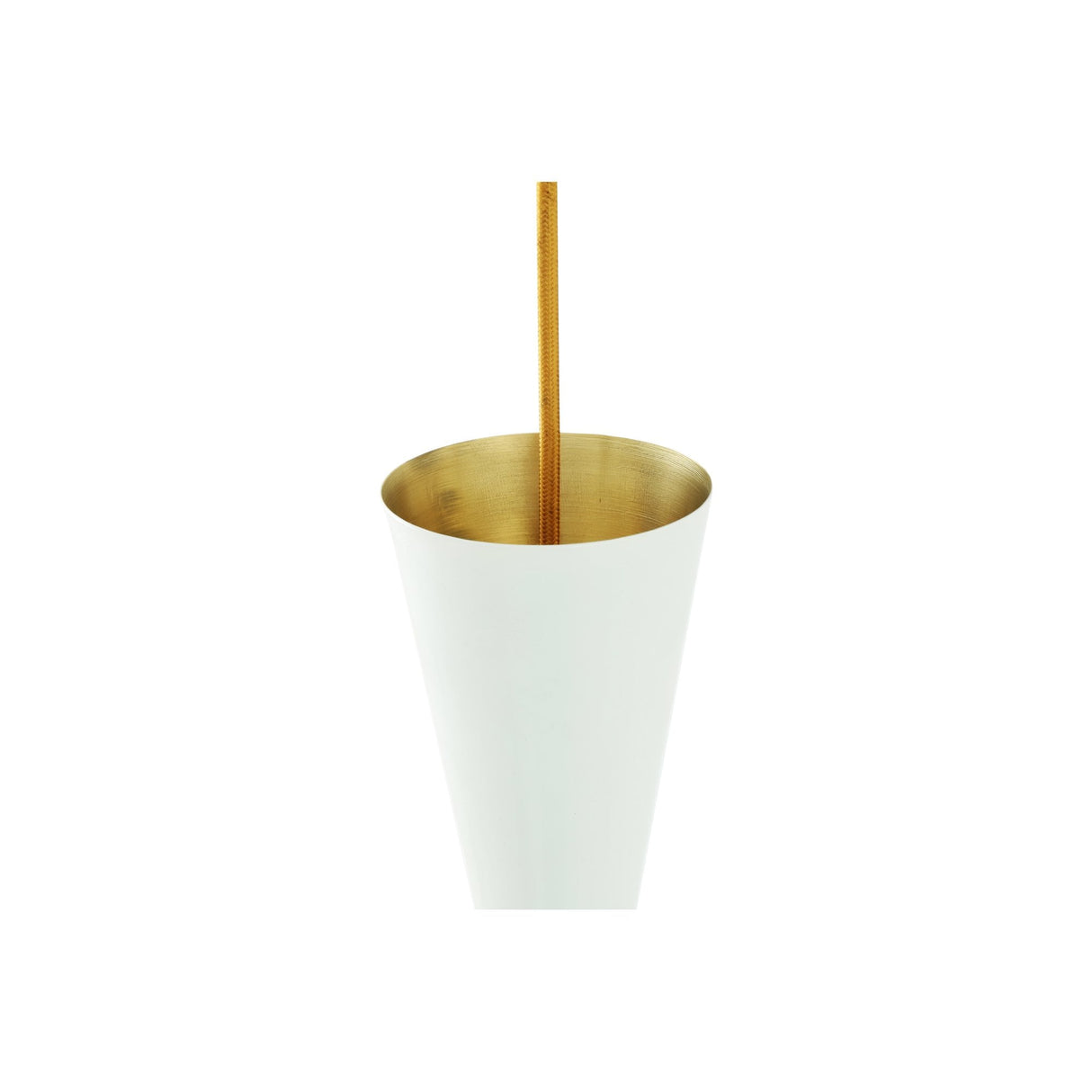 Cairo Polished Brass & Matte Black Contemporary Pendant Light