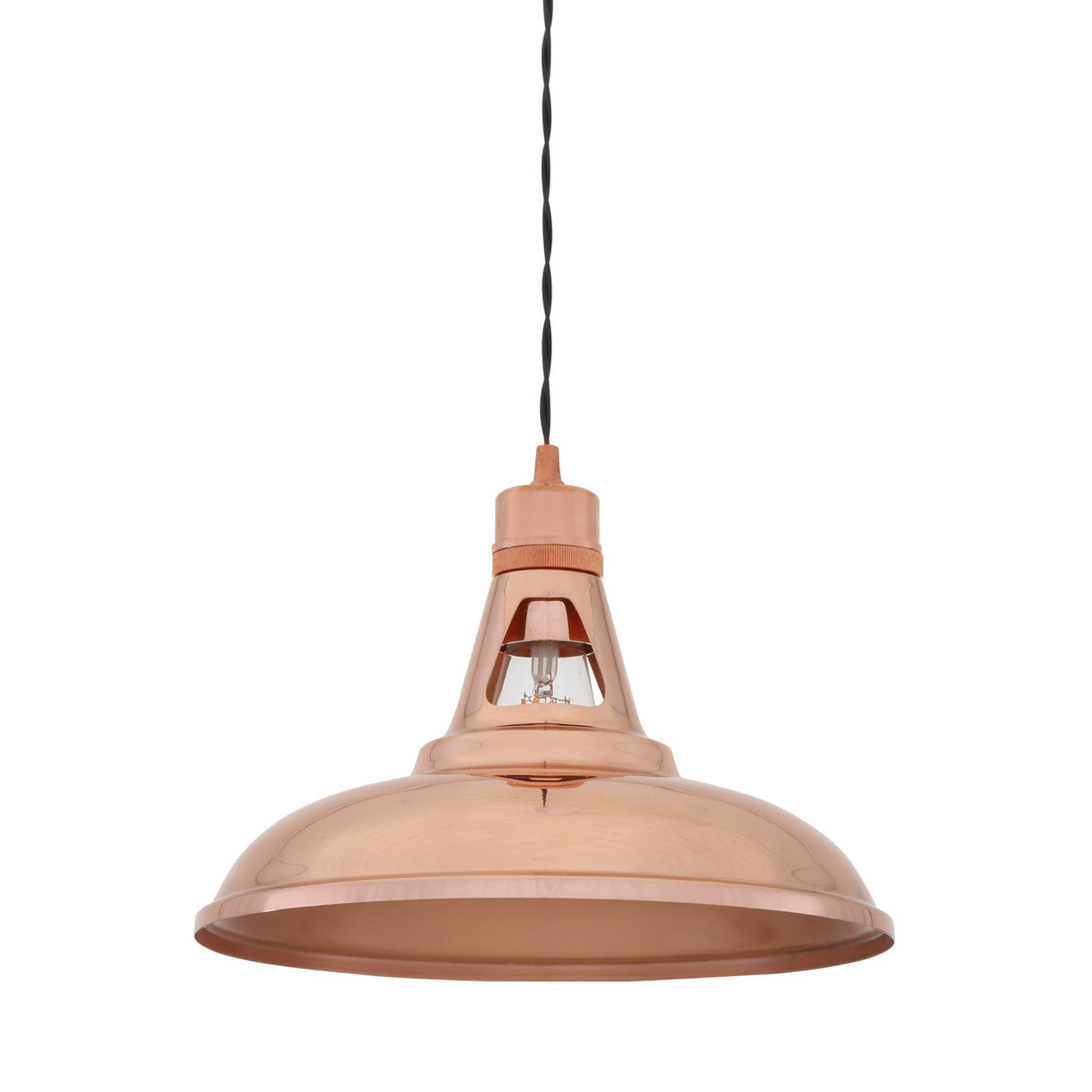 Minsk Industrial Chic Pendant in Polished Copper