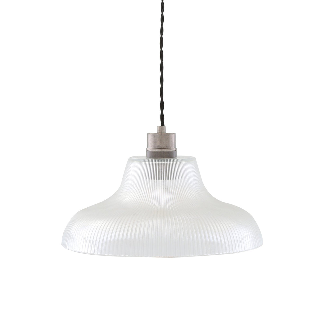 Antique Brass Railway Pendant Light - 32.5cm Mono Series