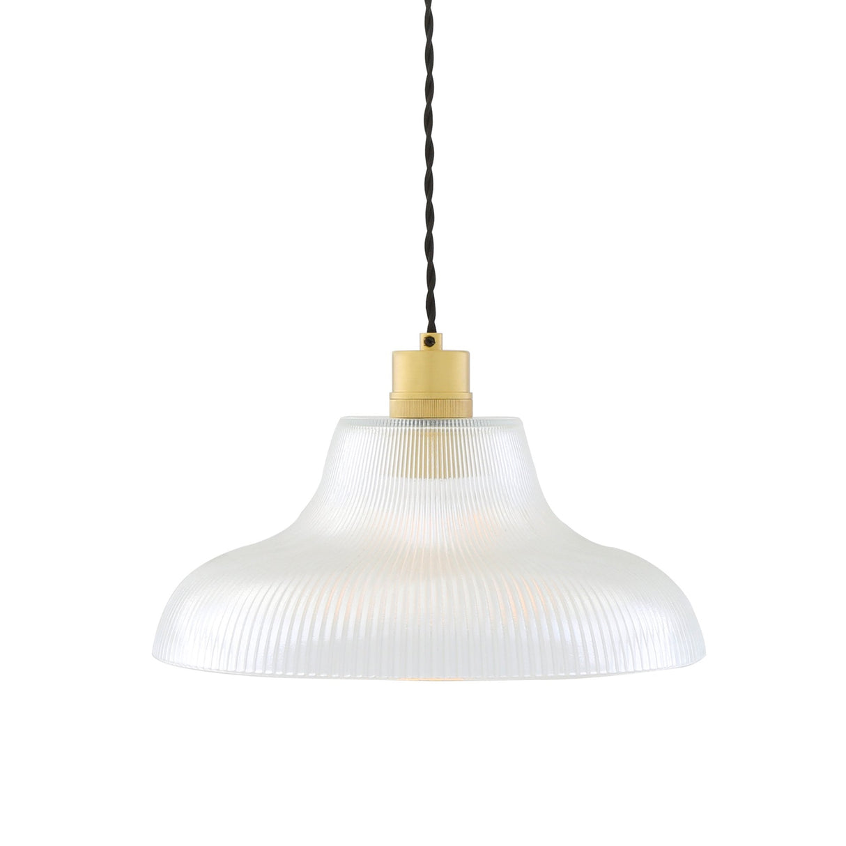 Antique Brass Railway Pendant Light - 32.5cm Mono Series