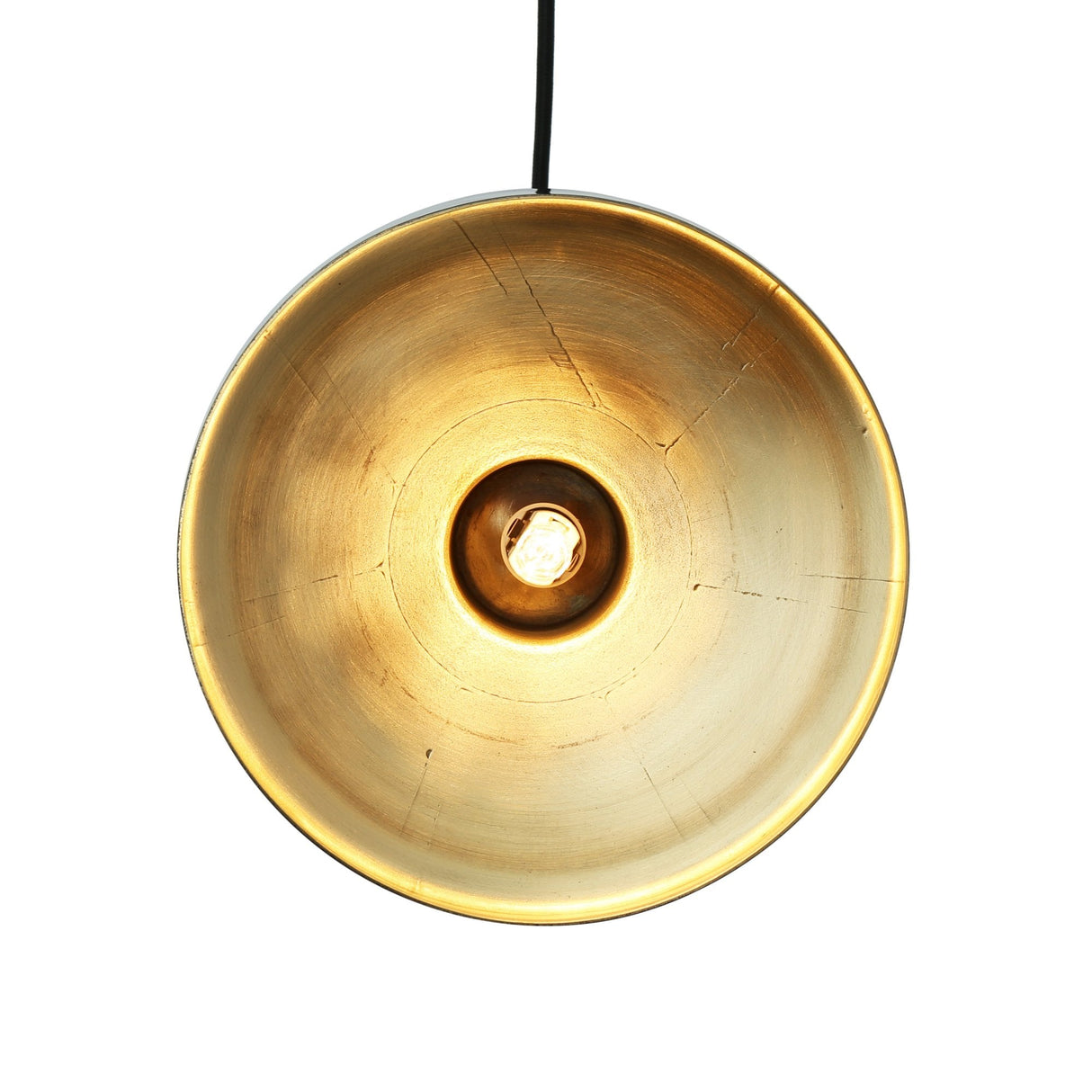 Elegant Malabo Pendant in Matte Black & Polished Brass