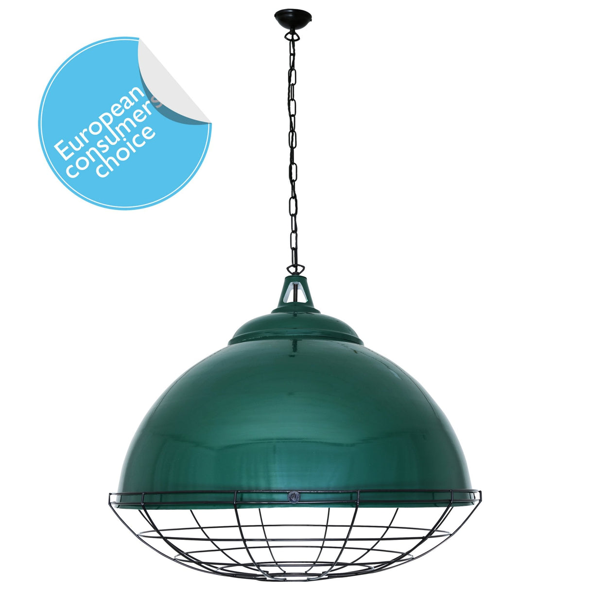 Elegant Black Brussels Pendant with Cage Design