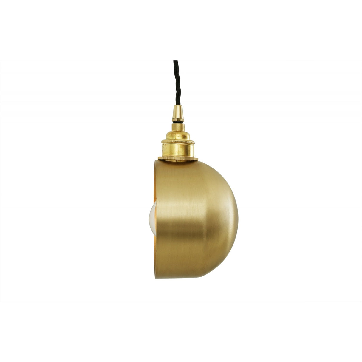 Bogota - Stylish Antique Brass Pendant Light with Fabric Cord