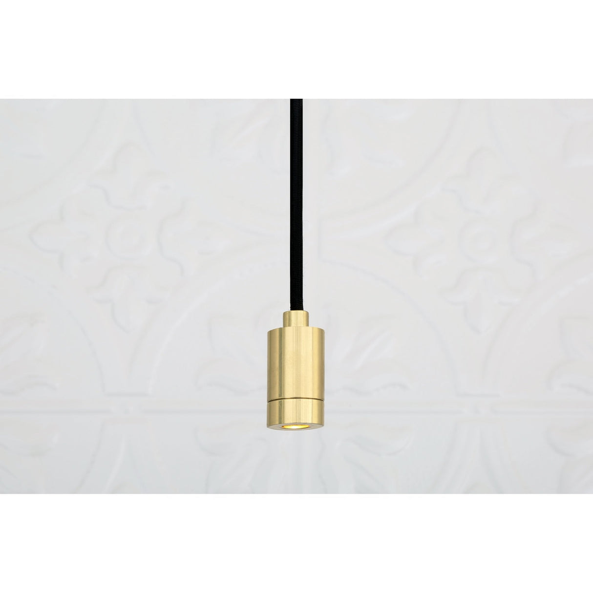 Elegant Antique Brass Cylindrical Spotlight Pendant