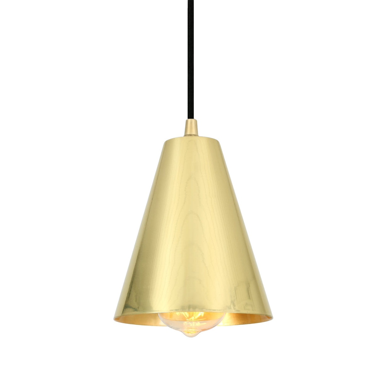 Antique Brass Moya Cone-Shaped Pendant Light