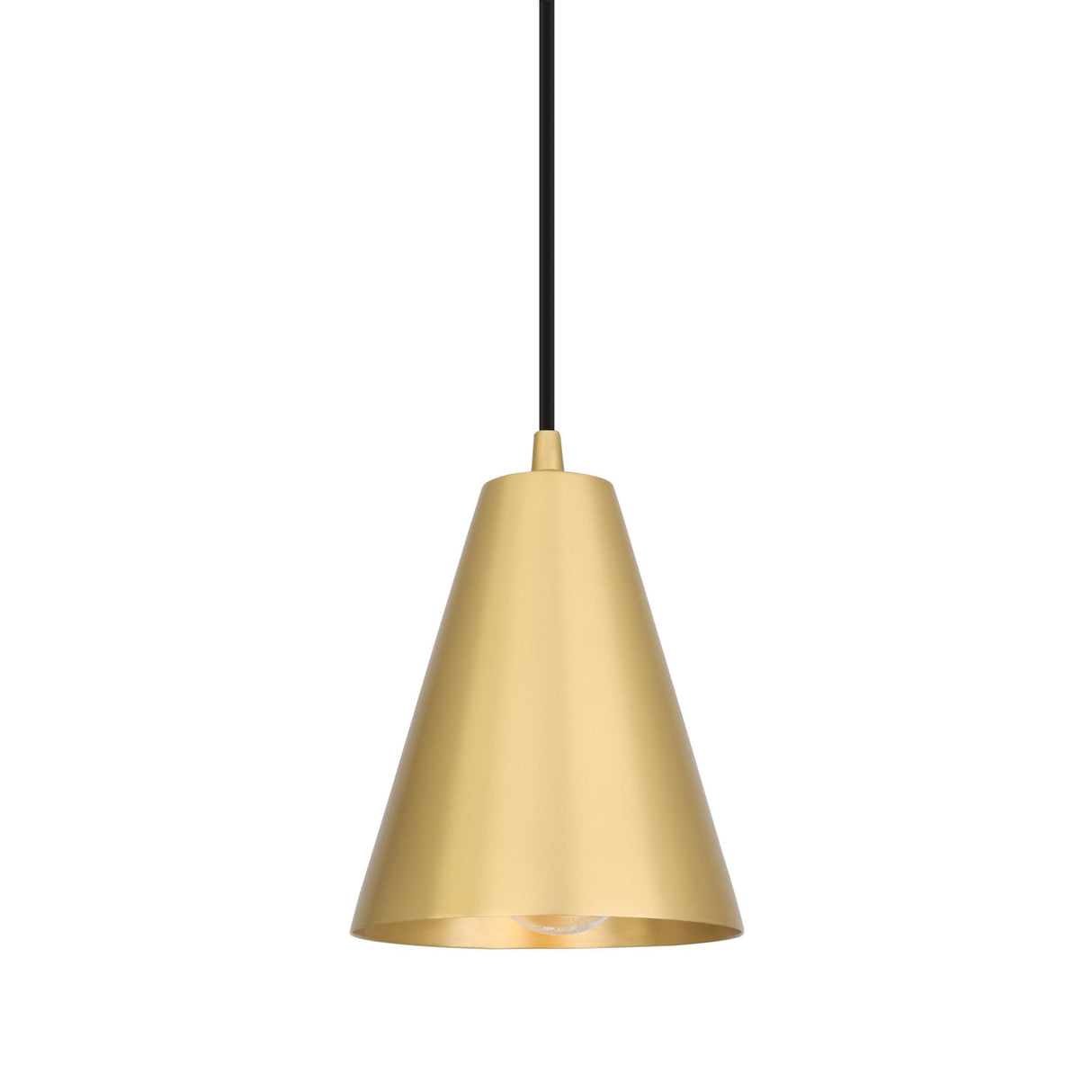 Antique Brass Moya Cone-Shaped Pendant Light