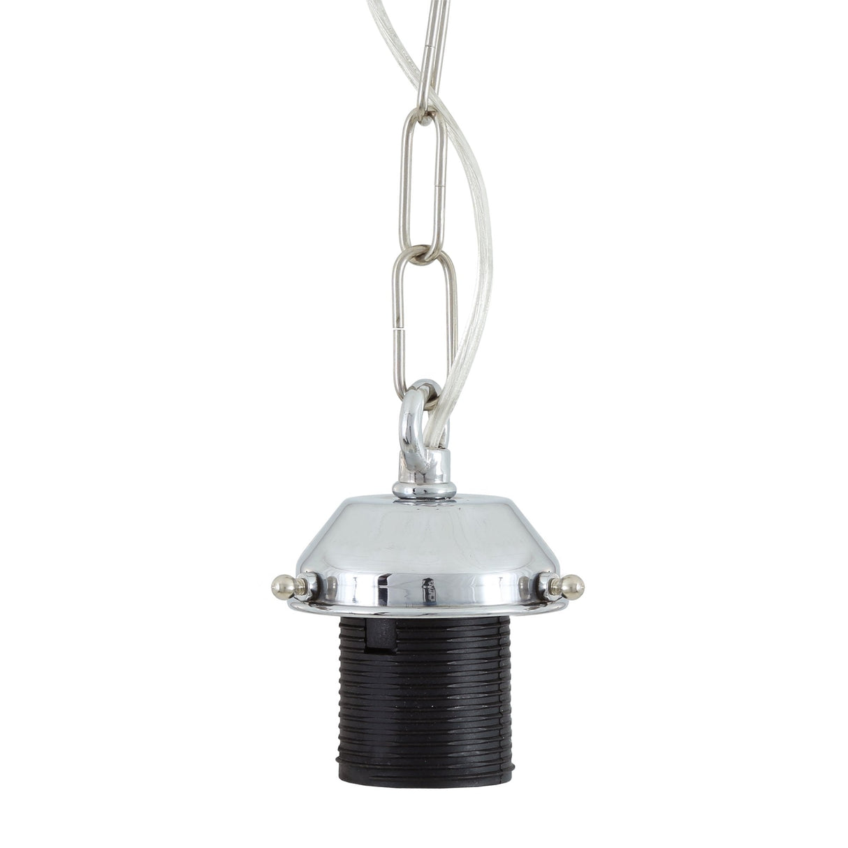 Elegant Brass Pendant Suspension Kit with 6cm Gallery and Clear PVC Cable