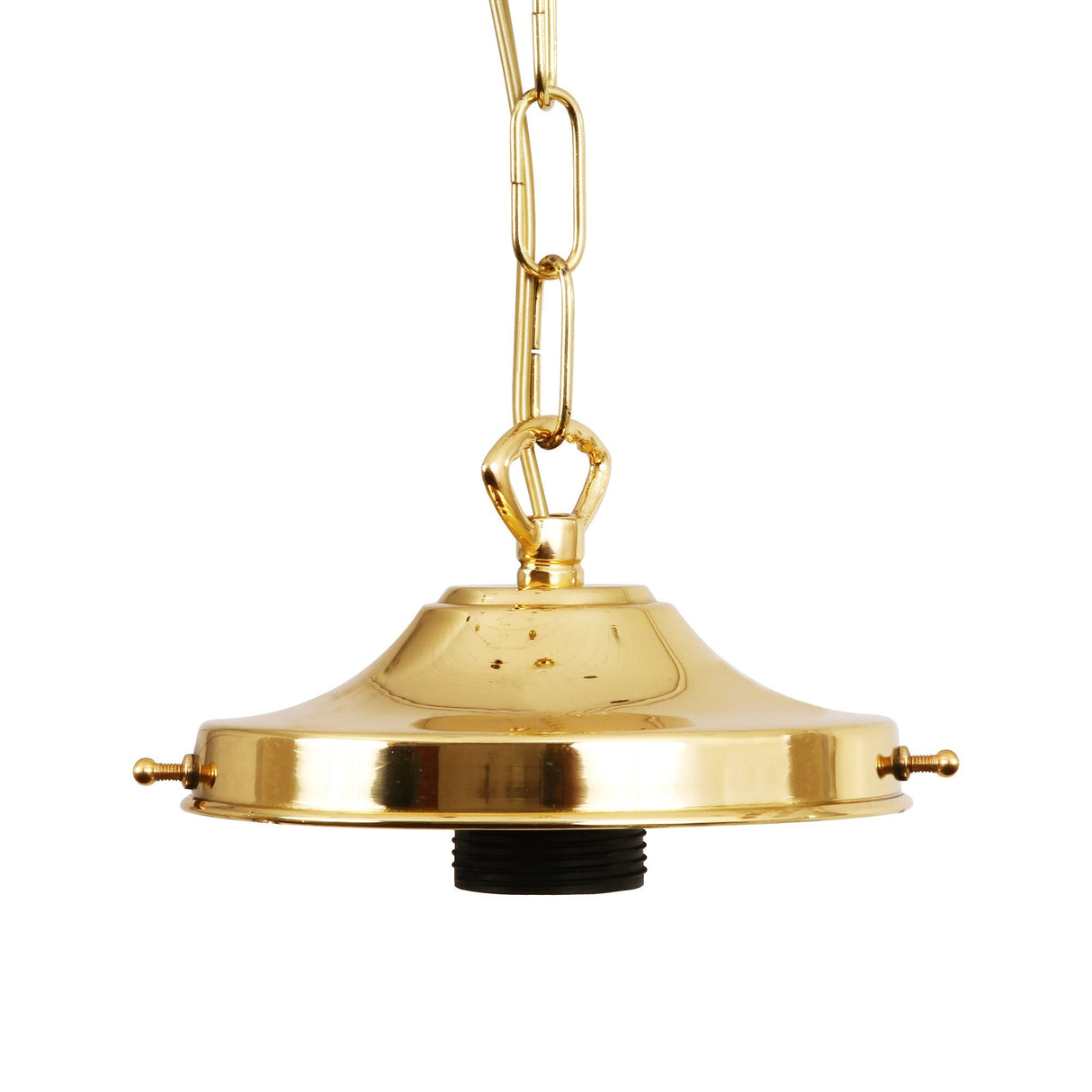 Elegant Brass Pendant Suspension Kit with Clear PVC Cable