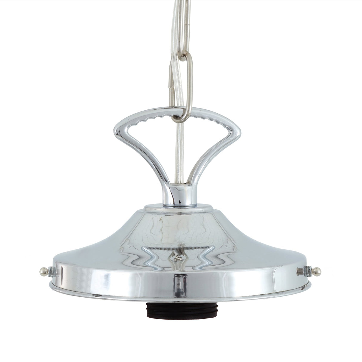 Elegant Brass Pendant Suspension Kit with Clear PVC Cable