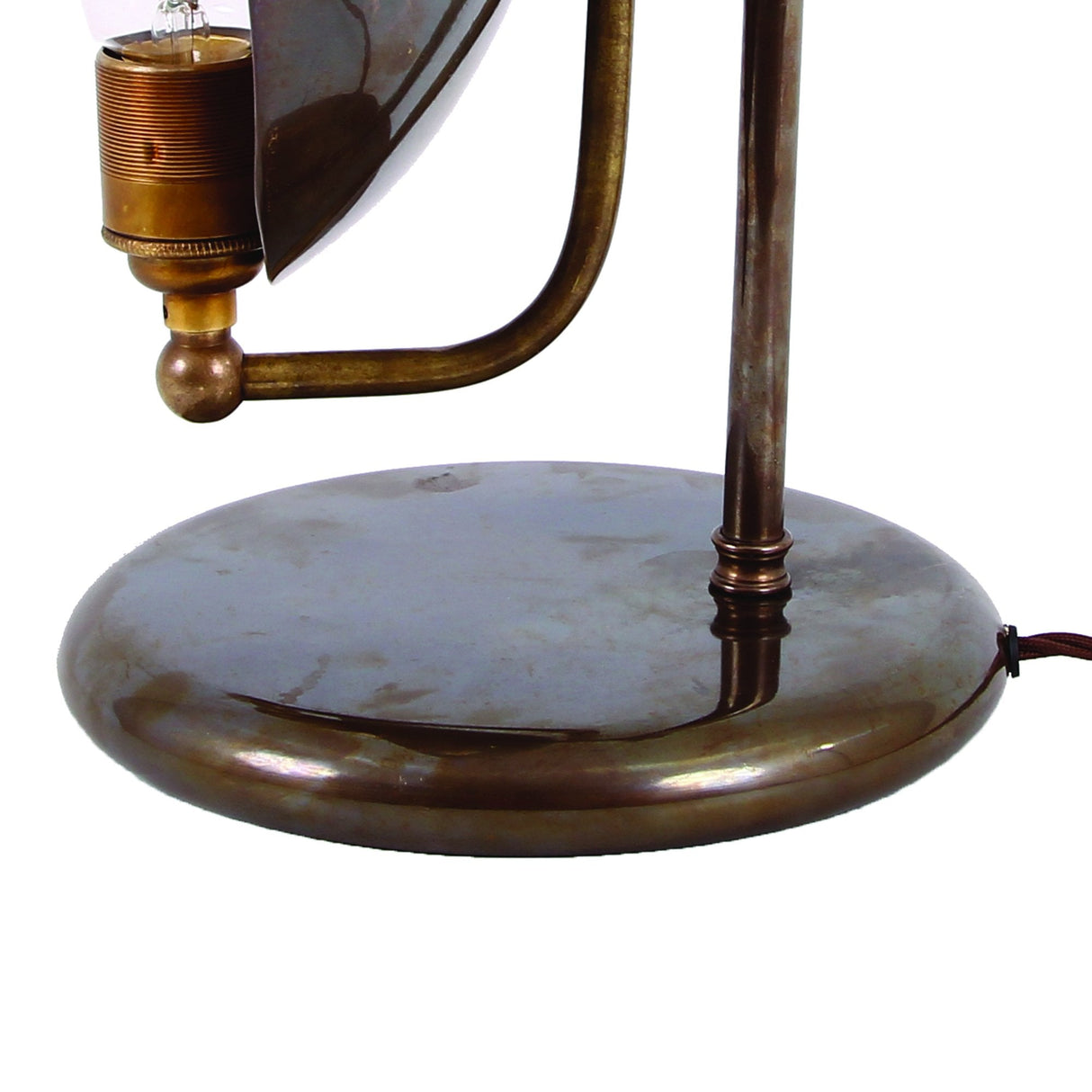 Chulainn Vintage Brass Industrial Table Lamp