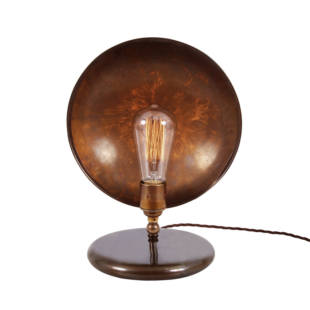 Chulainn Vintage Brass Industrial Table Lamp