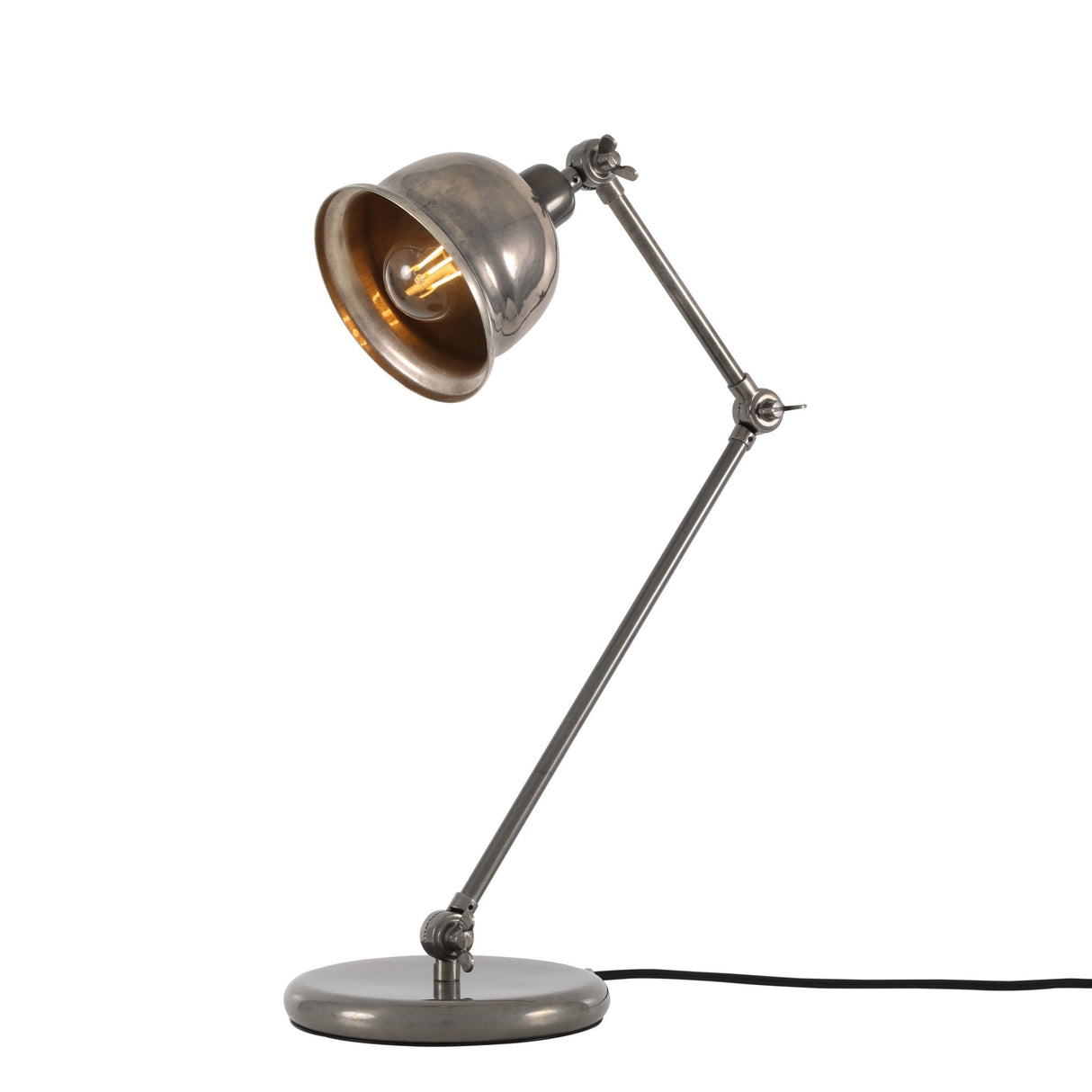 Dale Adjustable Brass Table Lamp