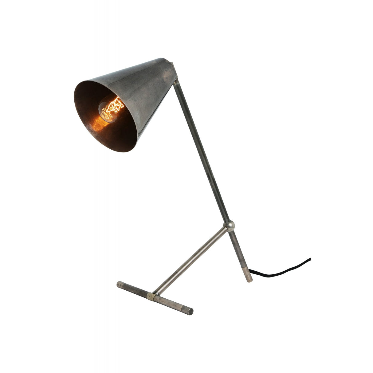Havana Industrial Chic Brass Table Lamp