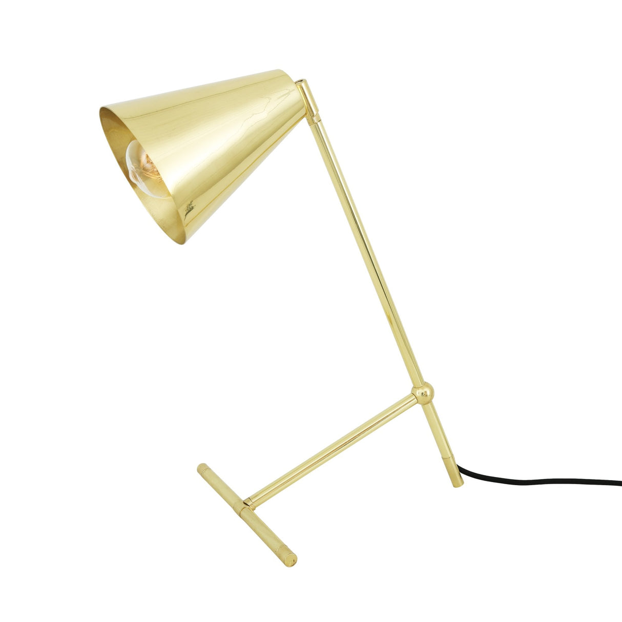 Havana Industrial Chic Brass Table Lamp