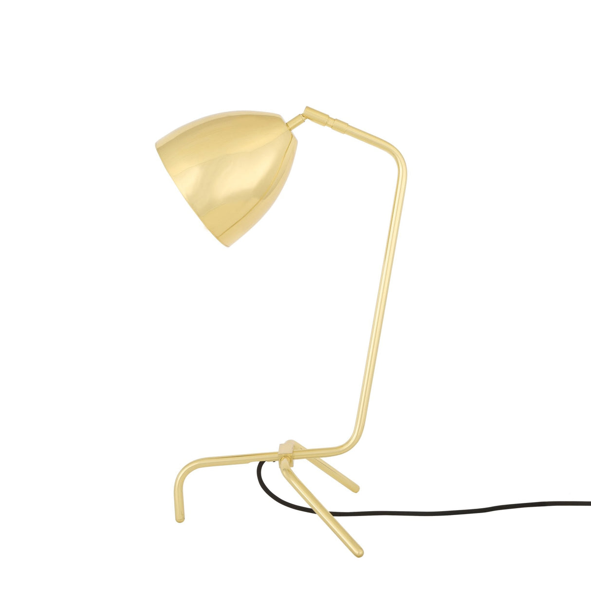 Vintage Kinshasa Adjustable Brass Table Lamp