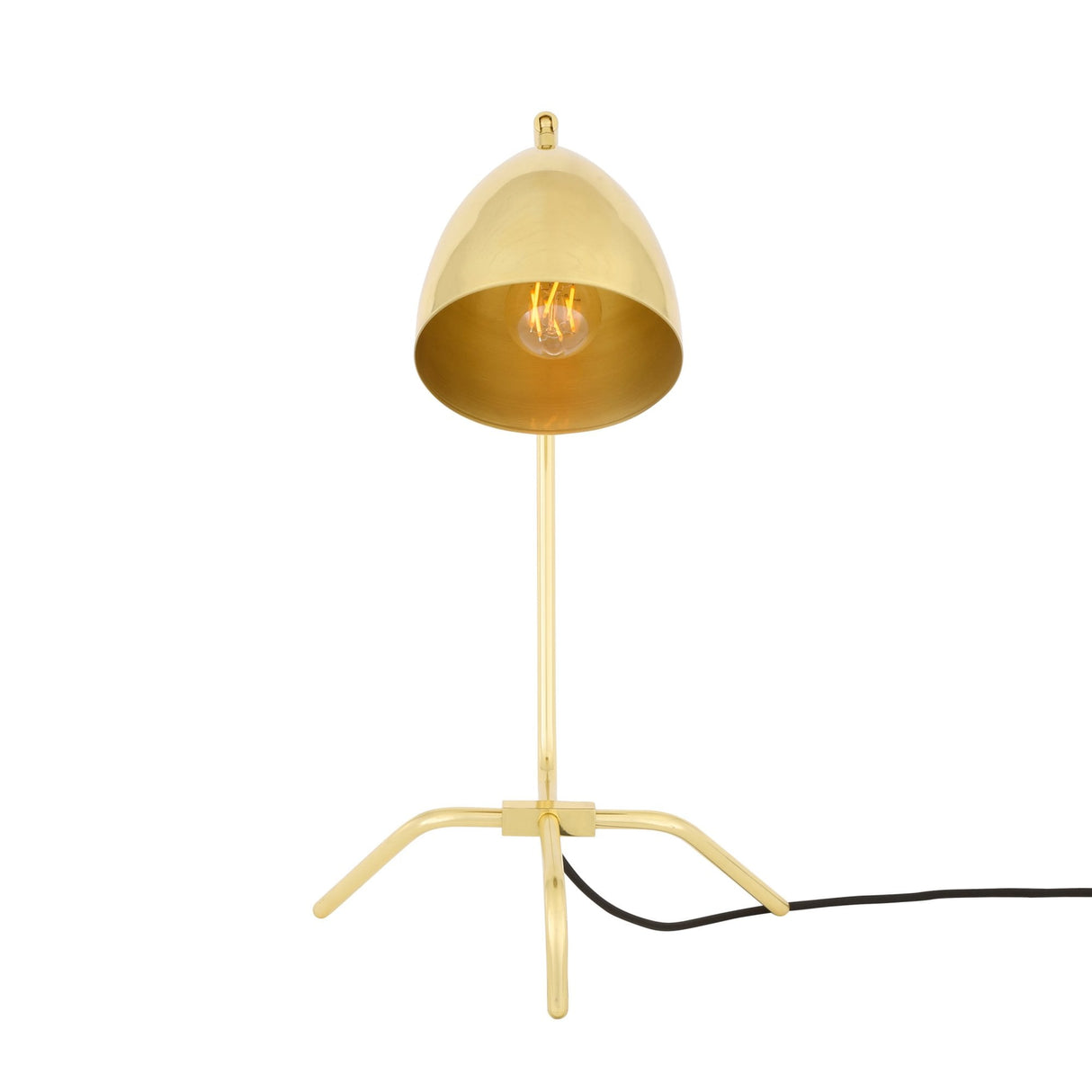 Vintage Kinshasa Adjustable Brass Table Lamp