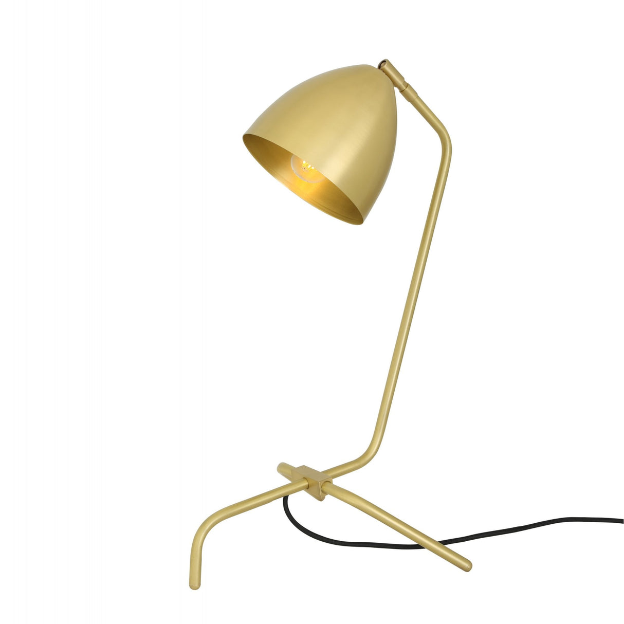 Vintage Kinshasa Adjustable Brass Table Lamp