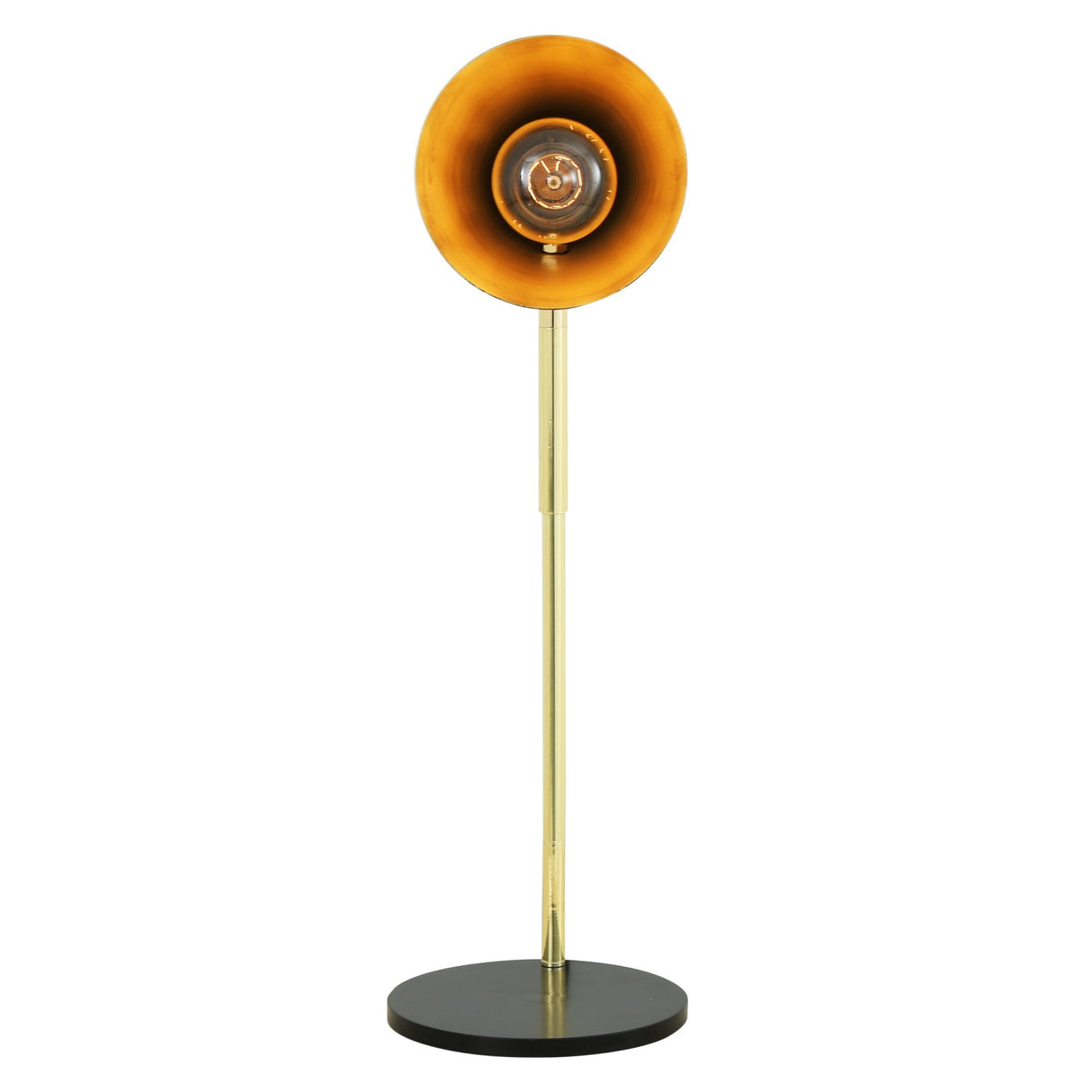 Lusaka Modern Table Lamp in Polished Brass & Matte Black