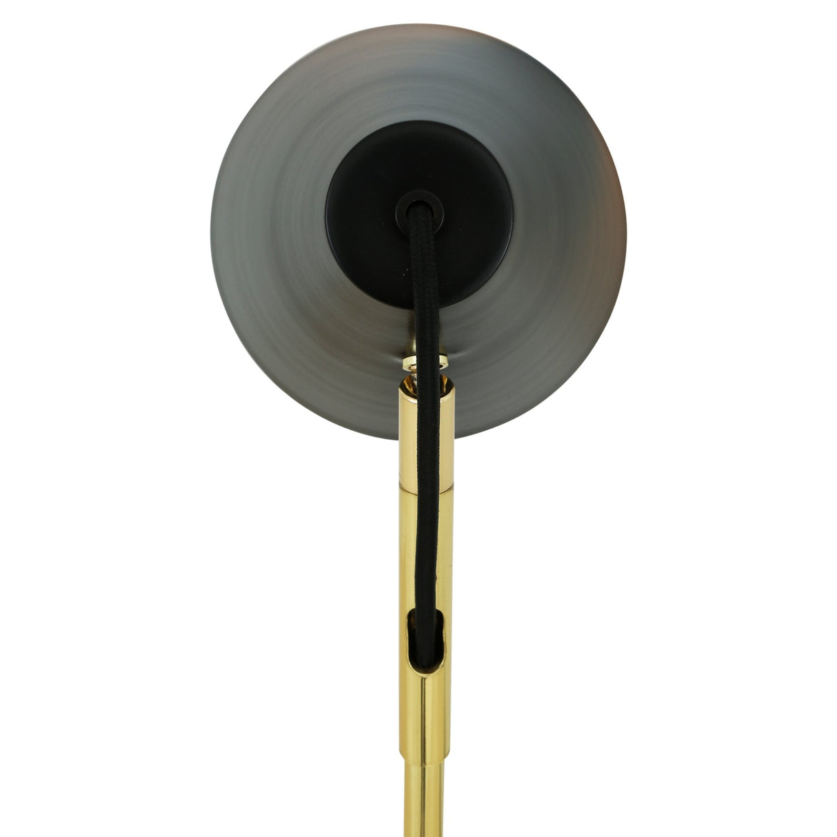 Lusaka Modern Table Lamp in Polished Brass & Matte Black