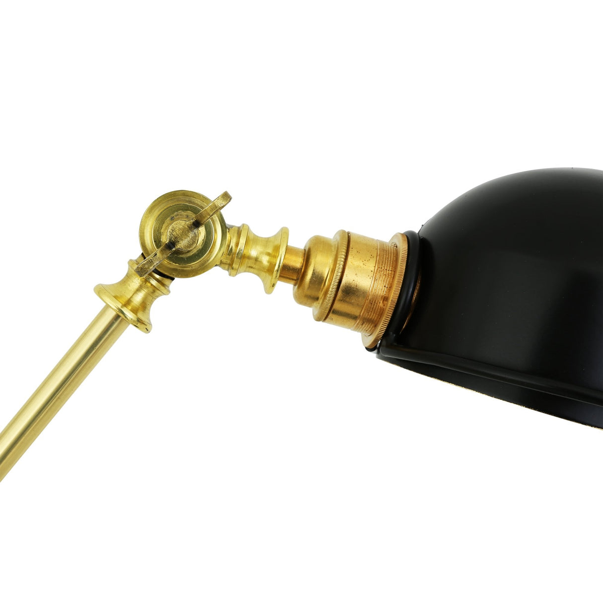Puhos Adjustable Table Lamp in Brass and Matte Black Finish
