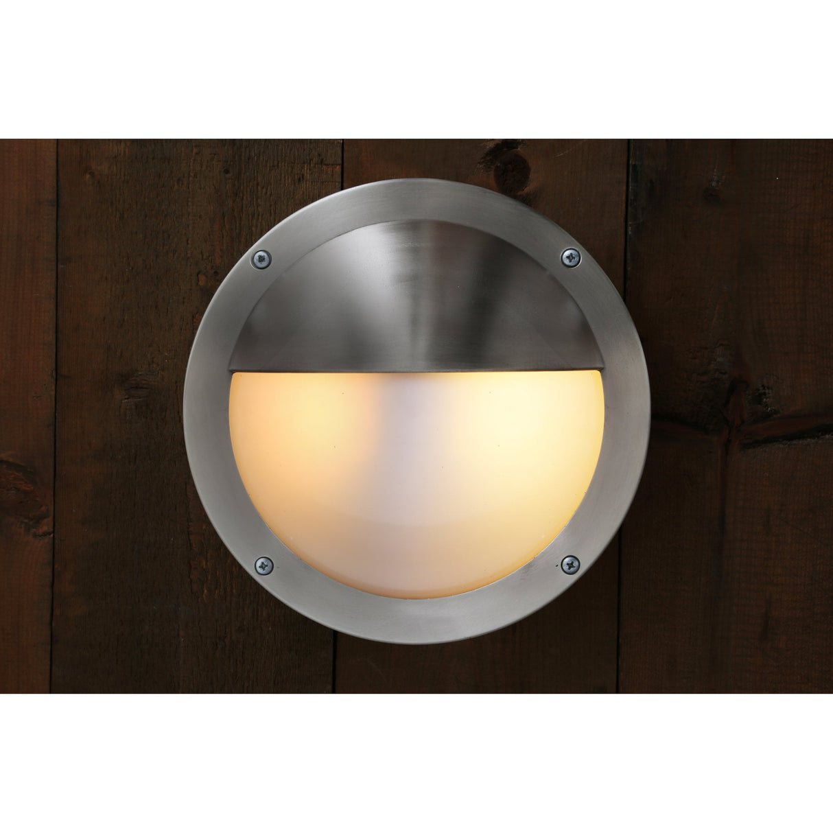 Begawan Antique Brass Circular Outdoor Wall Light