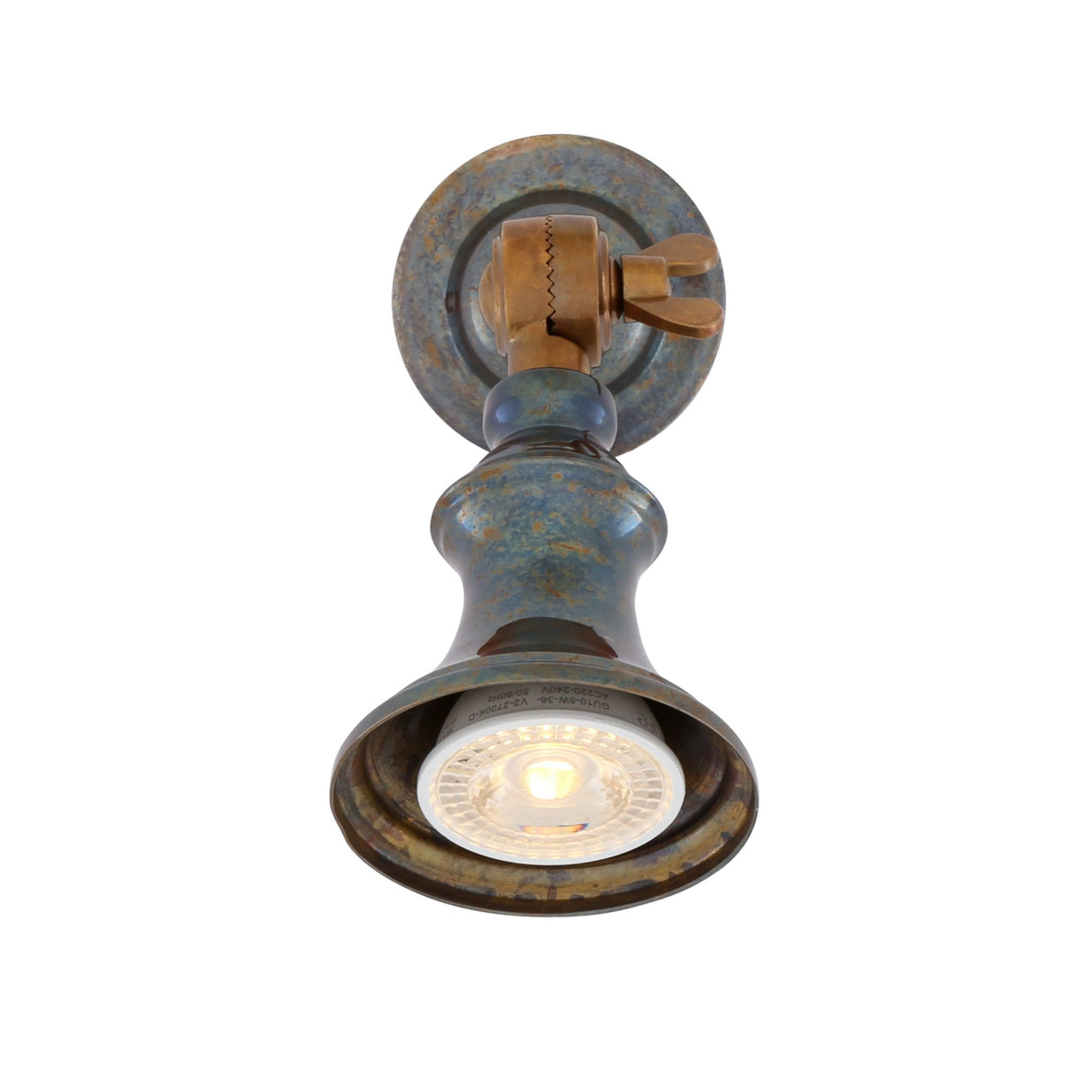 Antique Brass Classic Trumpet-Style Spotlight