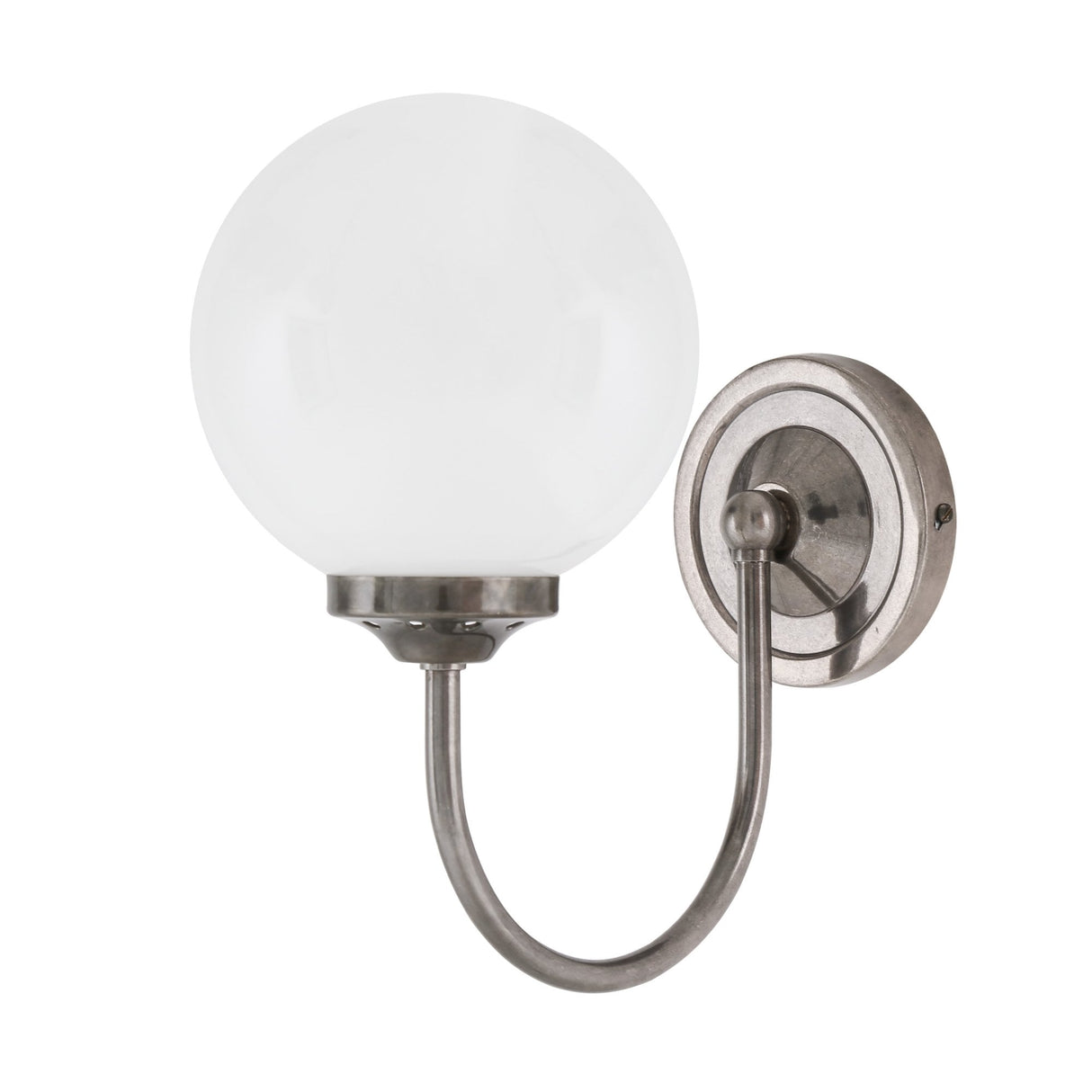 Elegant Brass Globe Wall Sconce