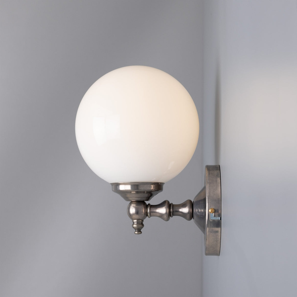 Vintage Brass Globe Wall Light, Cloghan Collection
