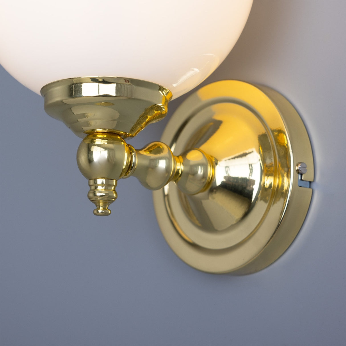 Vintage Brass Globe Wall Light, Cloghan Collection