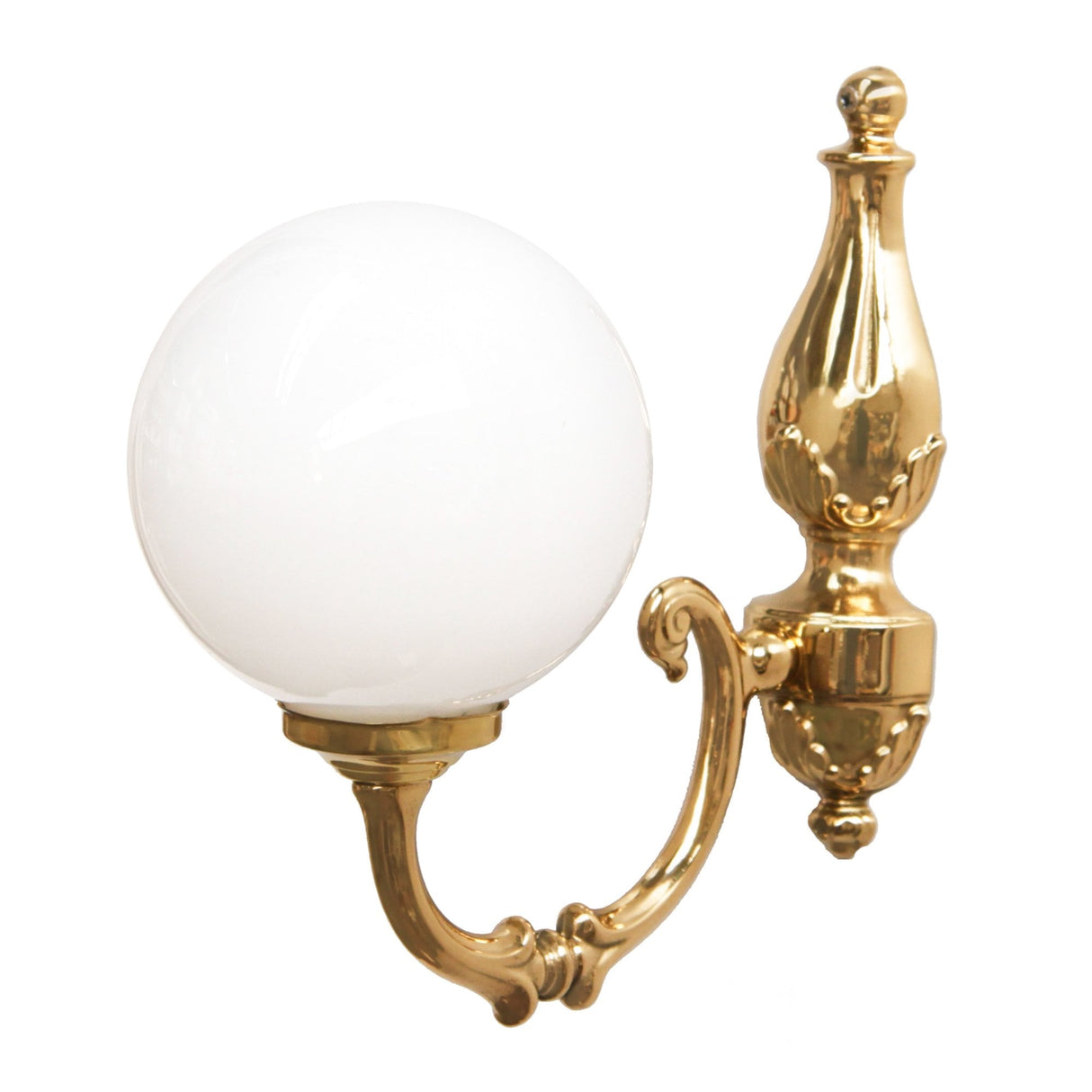 Classic Ben Antique Brass Wall Sconce with Glass Shade