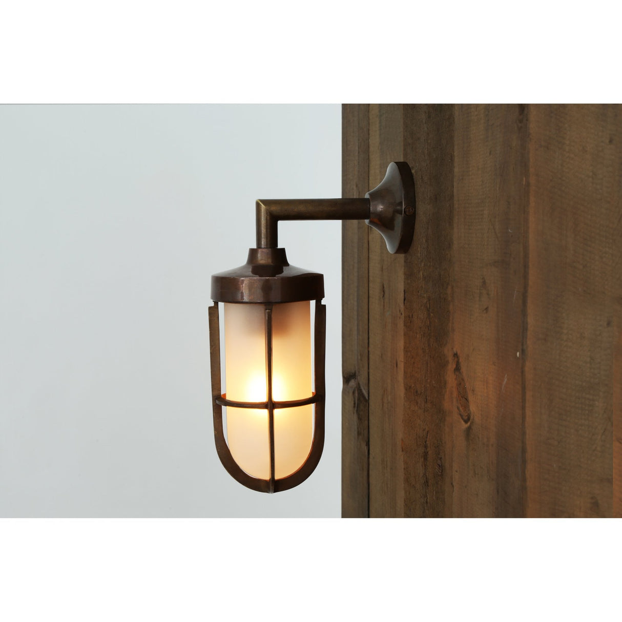 Antique Brass Cladach Sconce with Clear Glass Shade