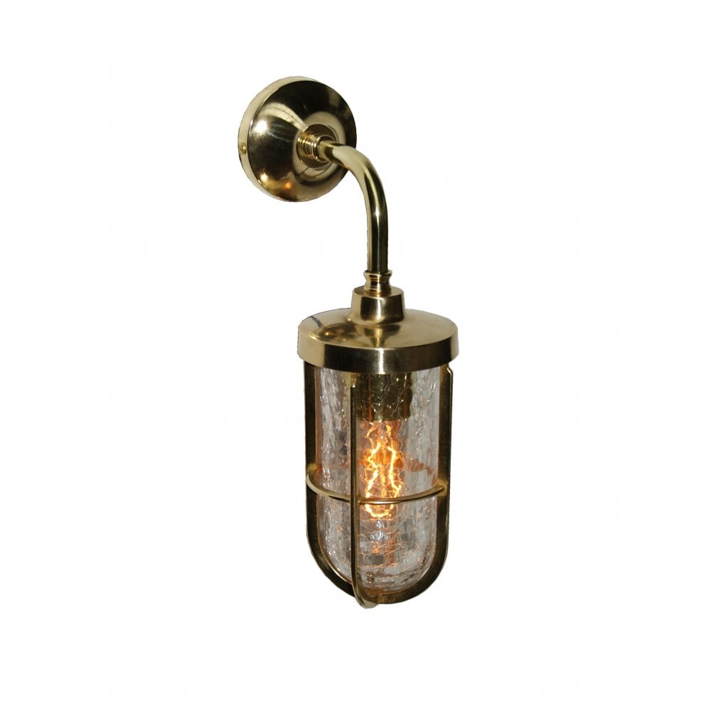 Sleek Industrial Indoor Wall Light with Elegant Glass Shade