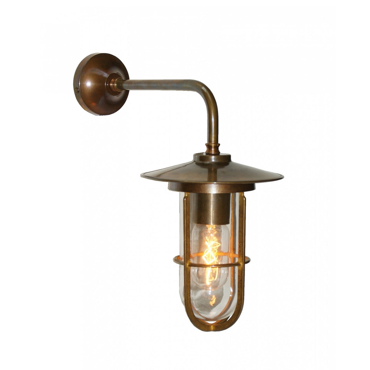 Lena Frosted Brass and Glass Sconce