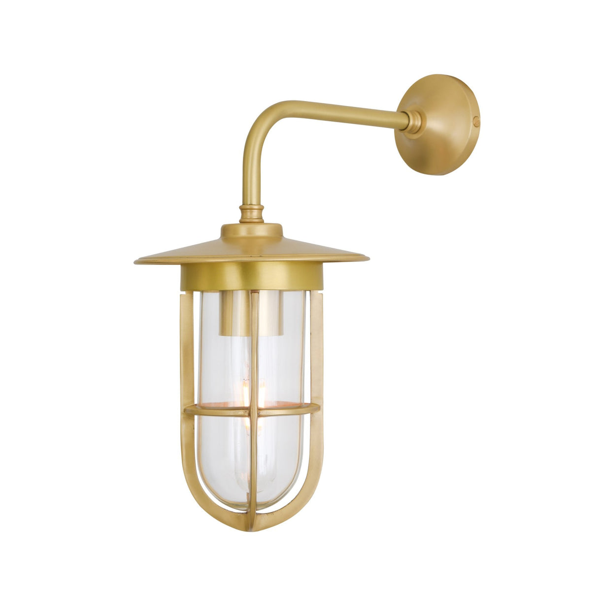Lena Frosted Brass and Glass Sconce