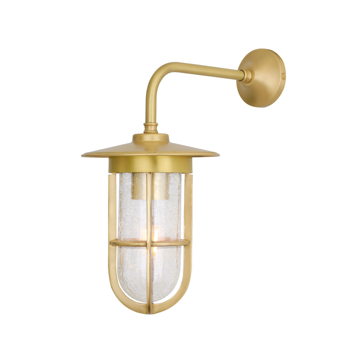 Lena Frosted Brass and Glass Sconce