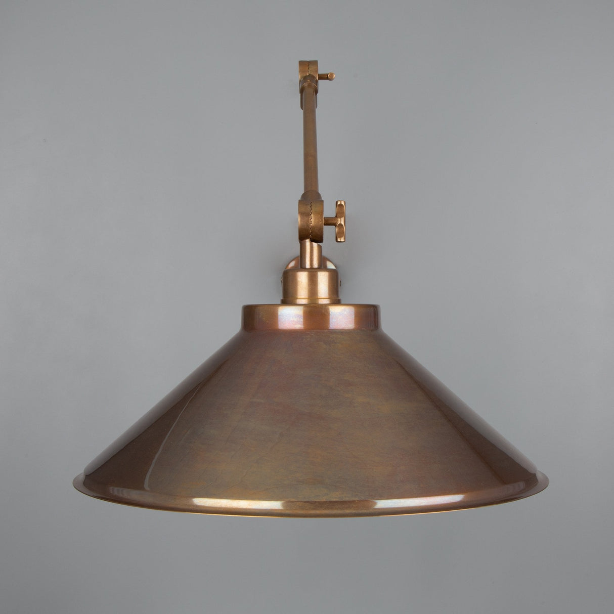 Rio Articulated Brass Industrial Wall Light