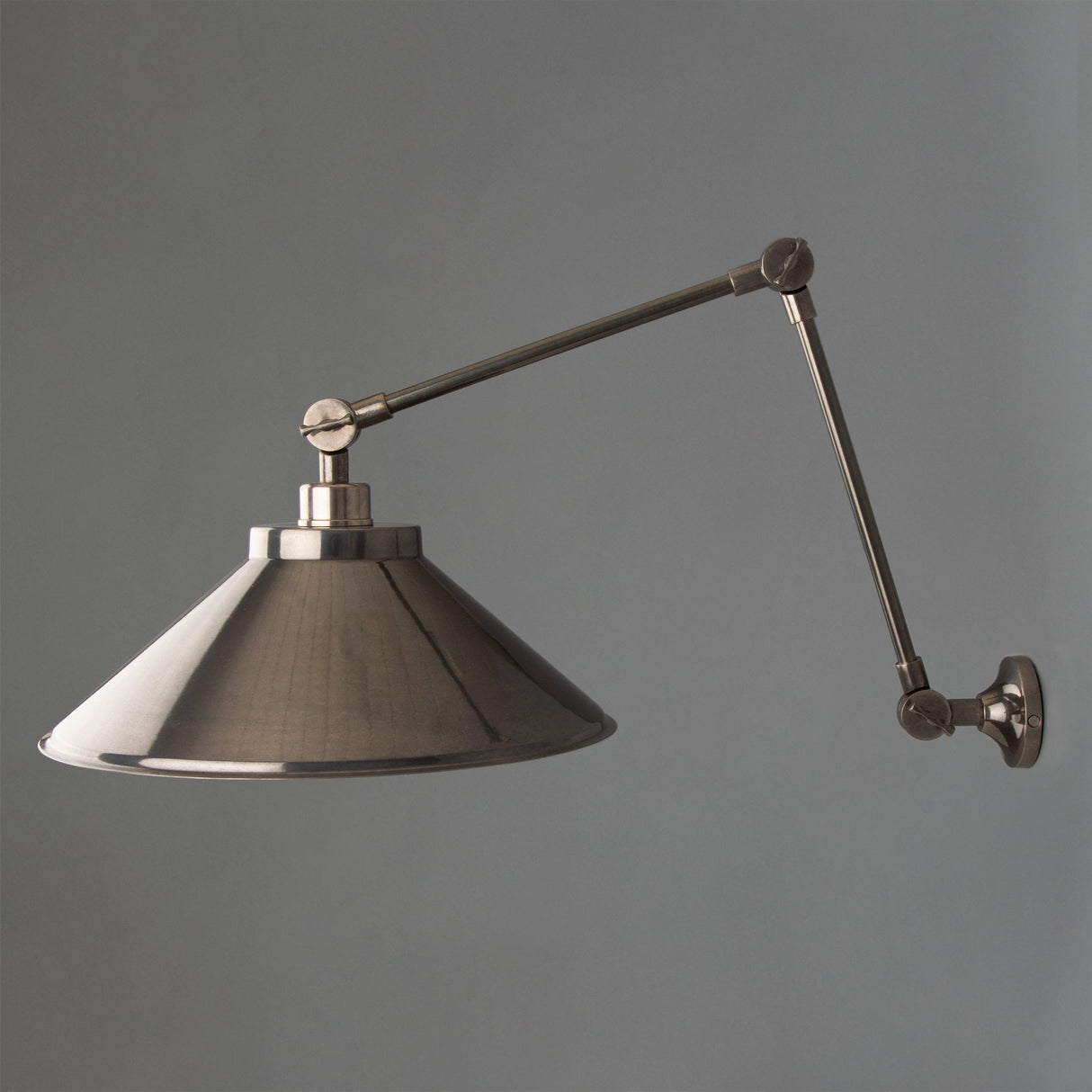 Rio Articulated Brass Industrial Wall Light