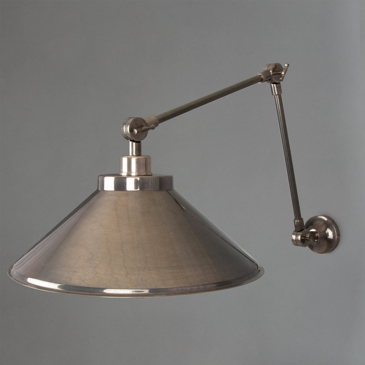 Rio Articulated Brass Industrial Wall Light