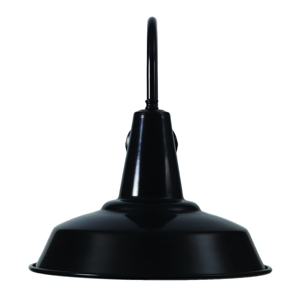 Modern Hex Industrial Wall Sconce in Black