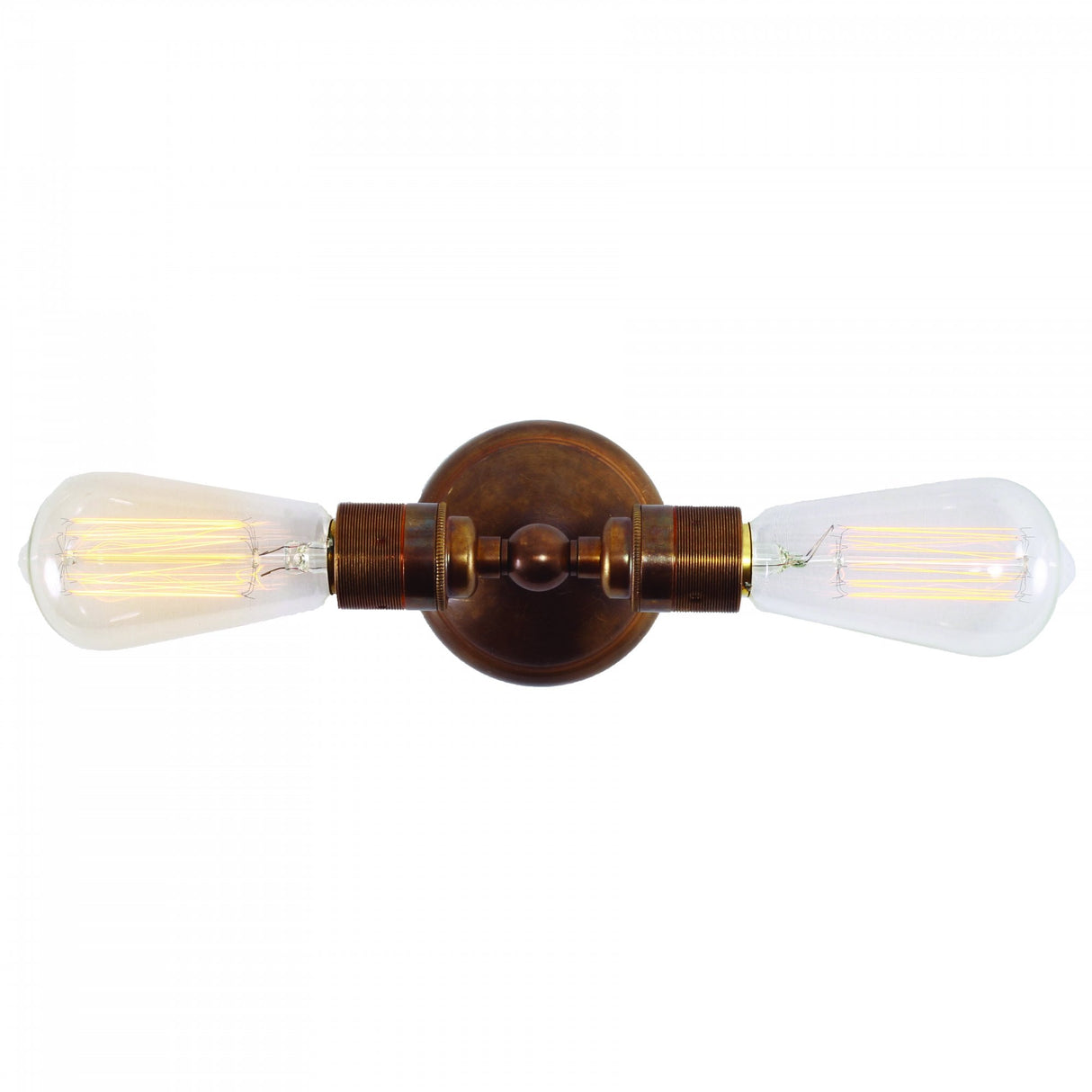 Lome Antique Brass Double Wall Sconce