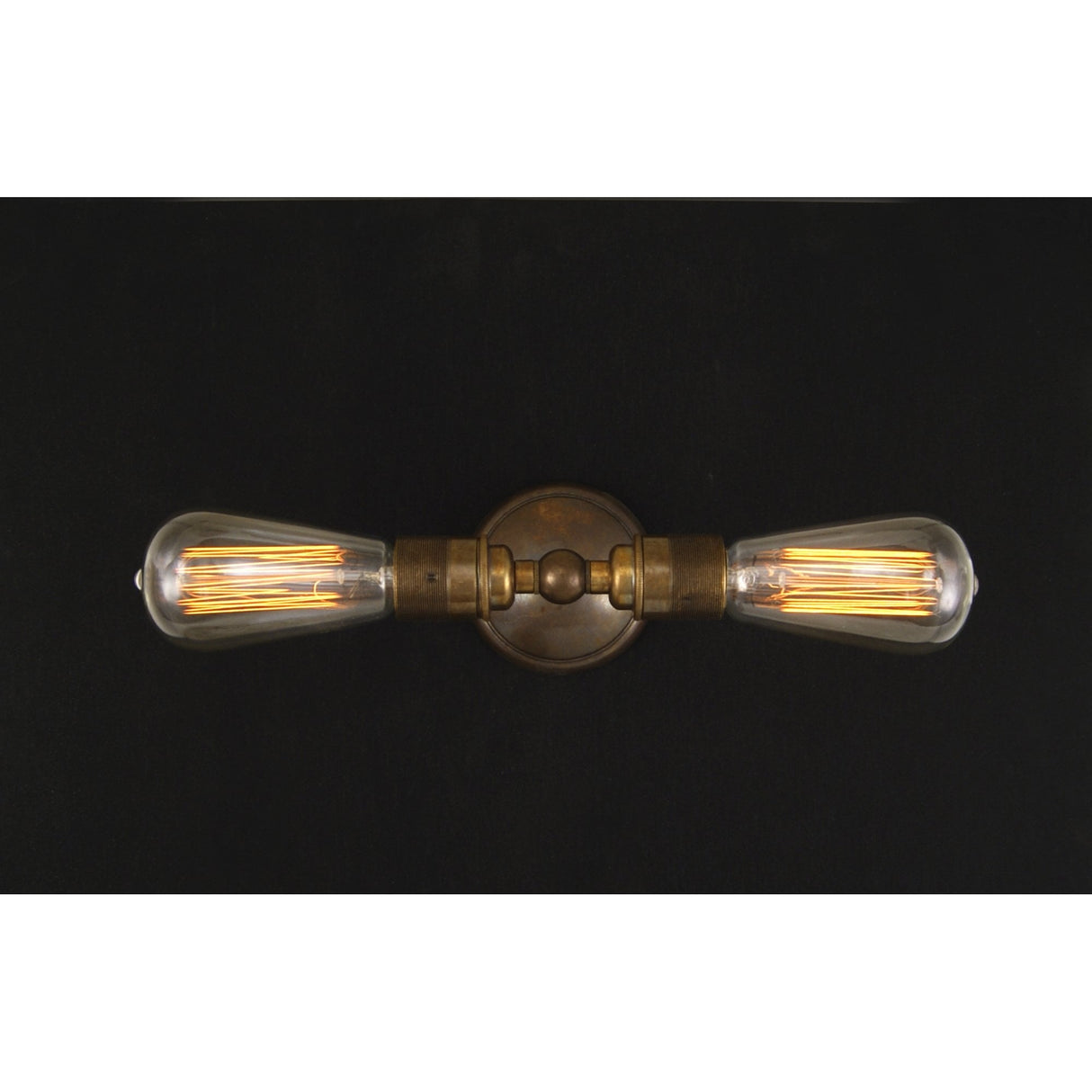 Lome Antique Brass Double Wall Sconce