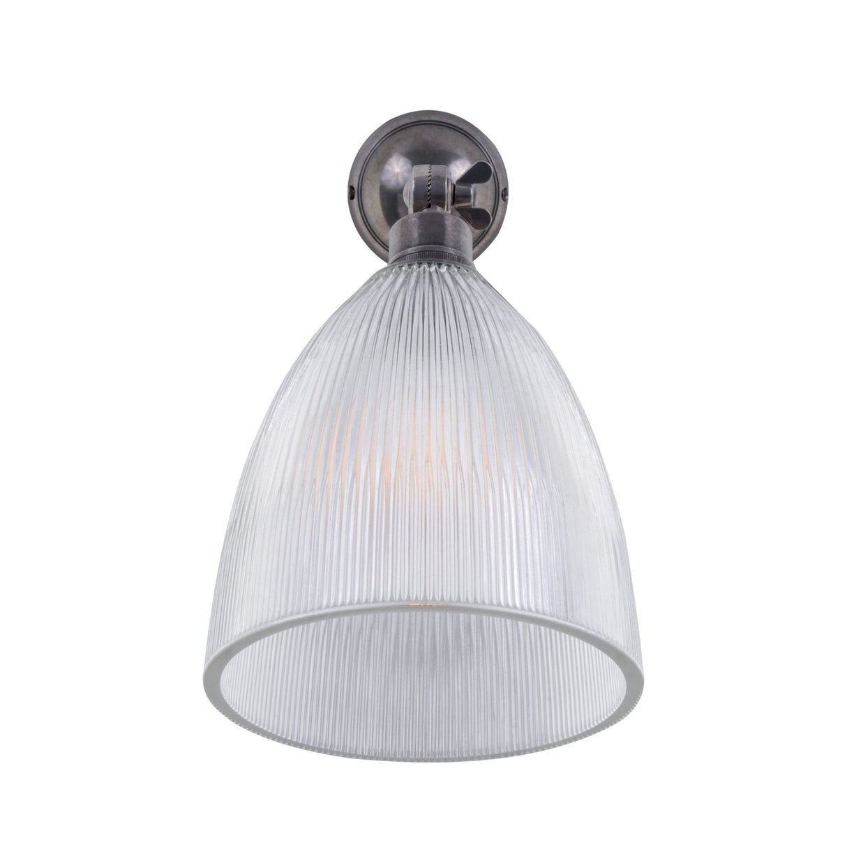 Industrial Elegance: Hale Antique Brass Prismatic Wall Light