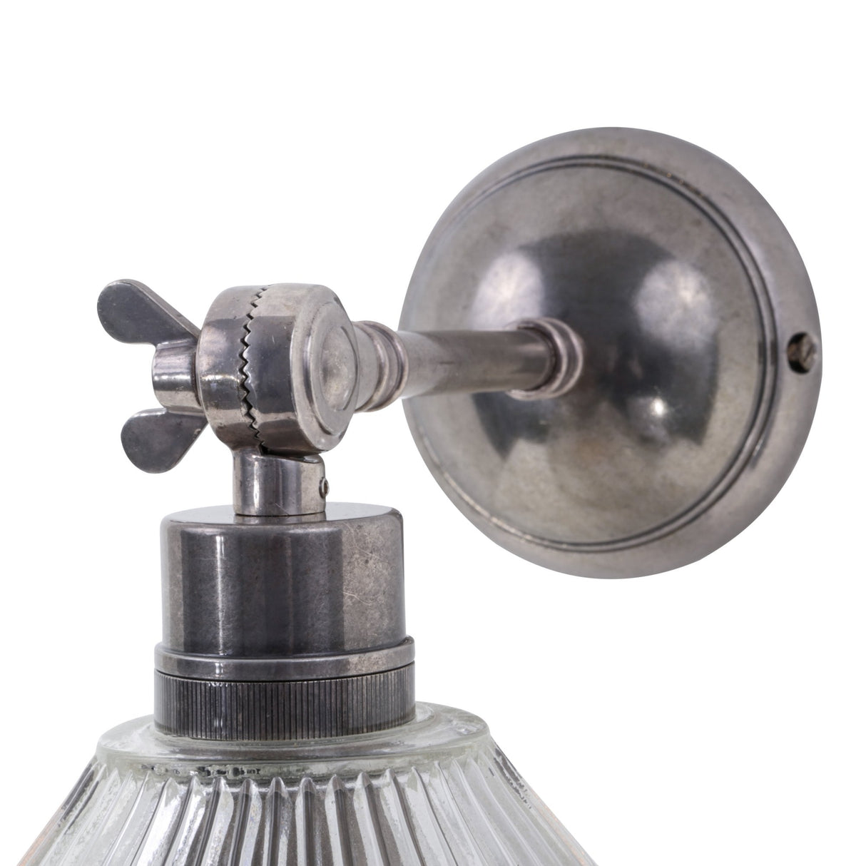 Industrial Elegance: Hale Antique Brass Prismatic Wall Light